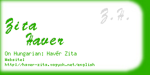 zita haver business card