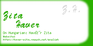 zita haver business card